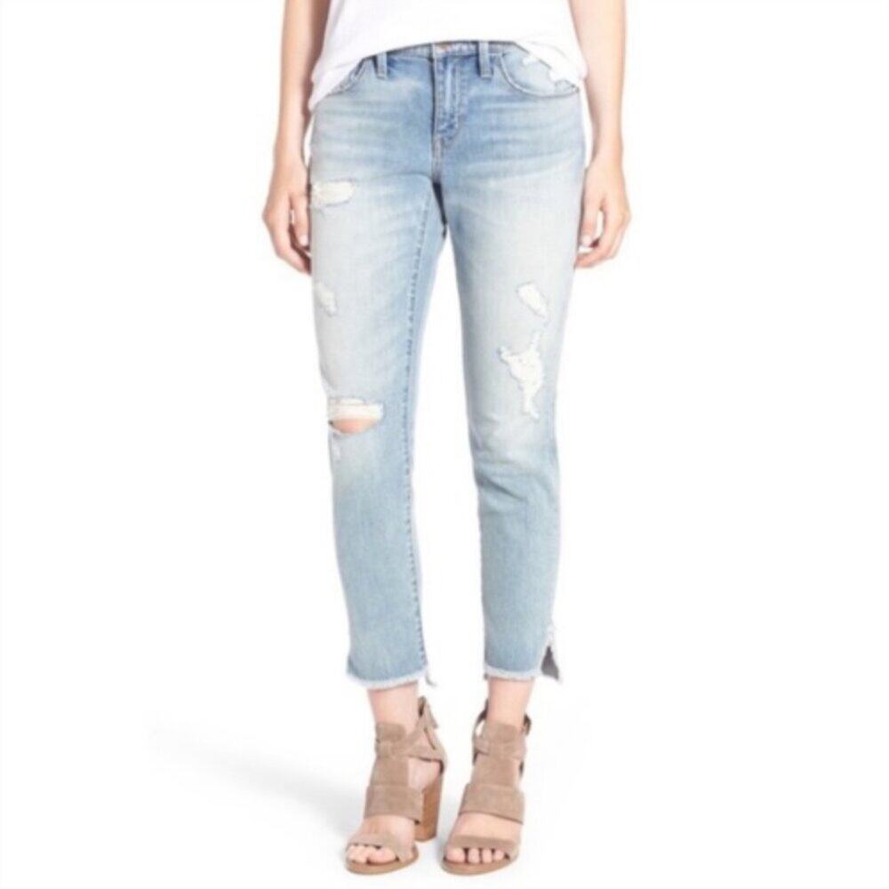Treasure & Bond Mid Rise Skinny Boyfriend Ankle Jean Light Wash Size 27